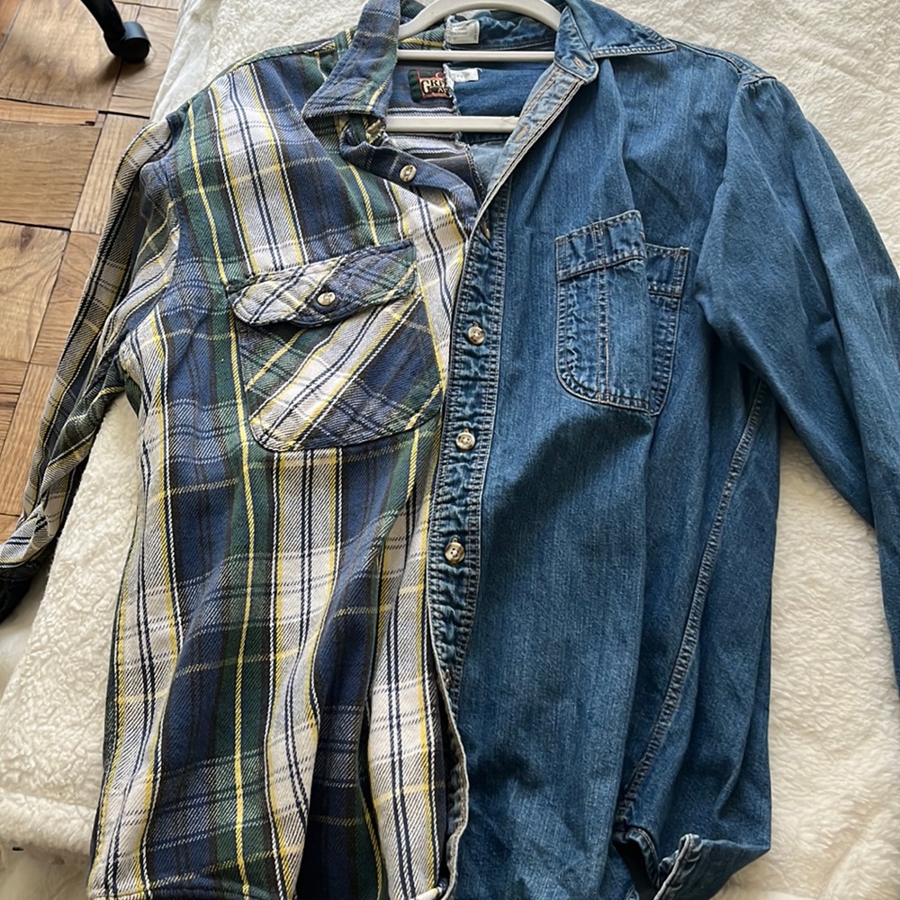 Denim/Flannel shirt size M